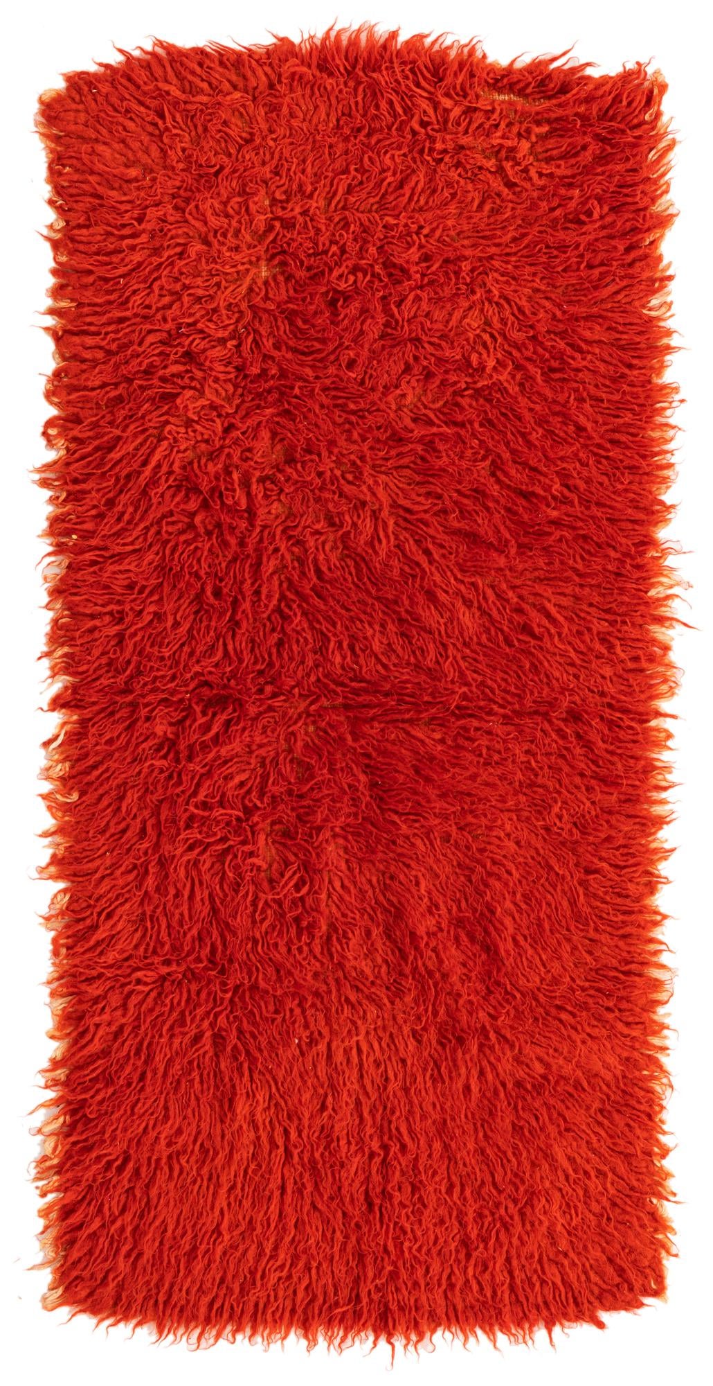 2' 5 x 5' 2 Hand Knotted Moroccan Wool Runner Rug