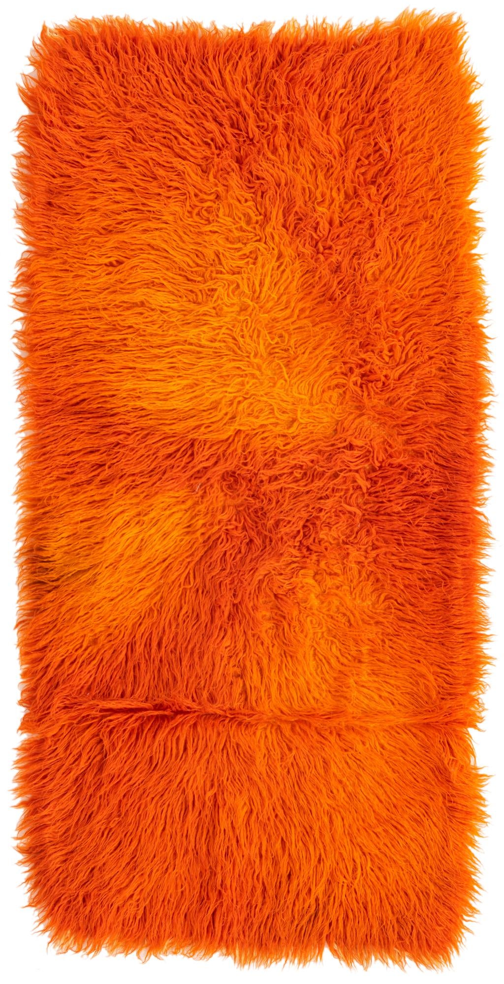 2' 4 x 4' 10 Hand Knotted Moroccan Wool Runner Rug