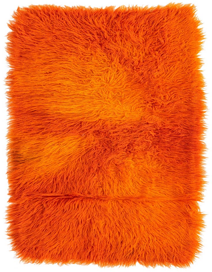 Detail image of 2' 4 x 4' 10 Hand Knotted Moroccan Wool Runner Rug