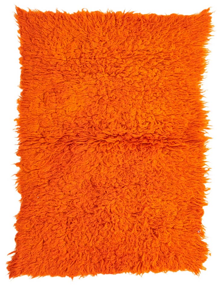 Detail image of 2' 5 x 4' 5 Hand Knotted Moroccan Wool Runner Rug