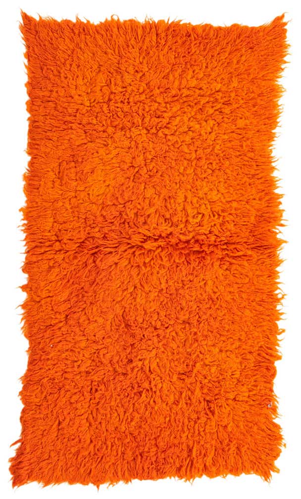 2' 5 x 4' 5 Hand Knotted Moroccan Wool Runner Rug