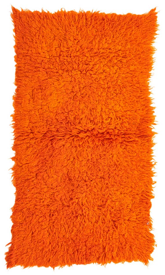 Detail image of 2' 5 x 4' 5 Hand Knotted Moroccan Wool Runner Rug