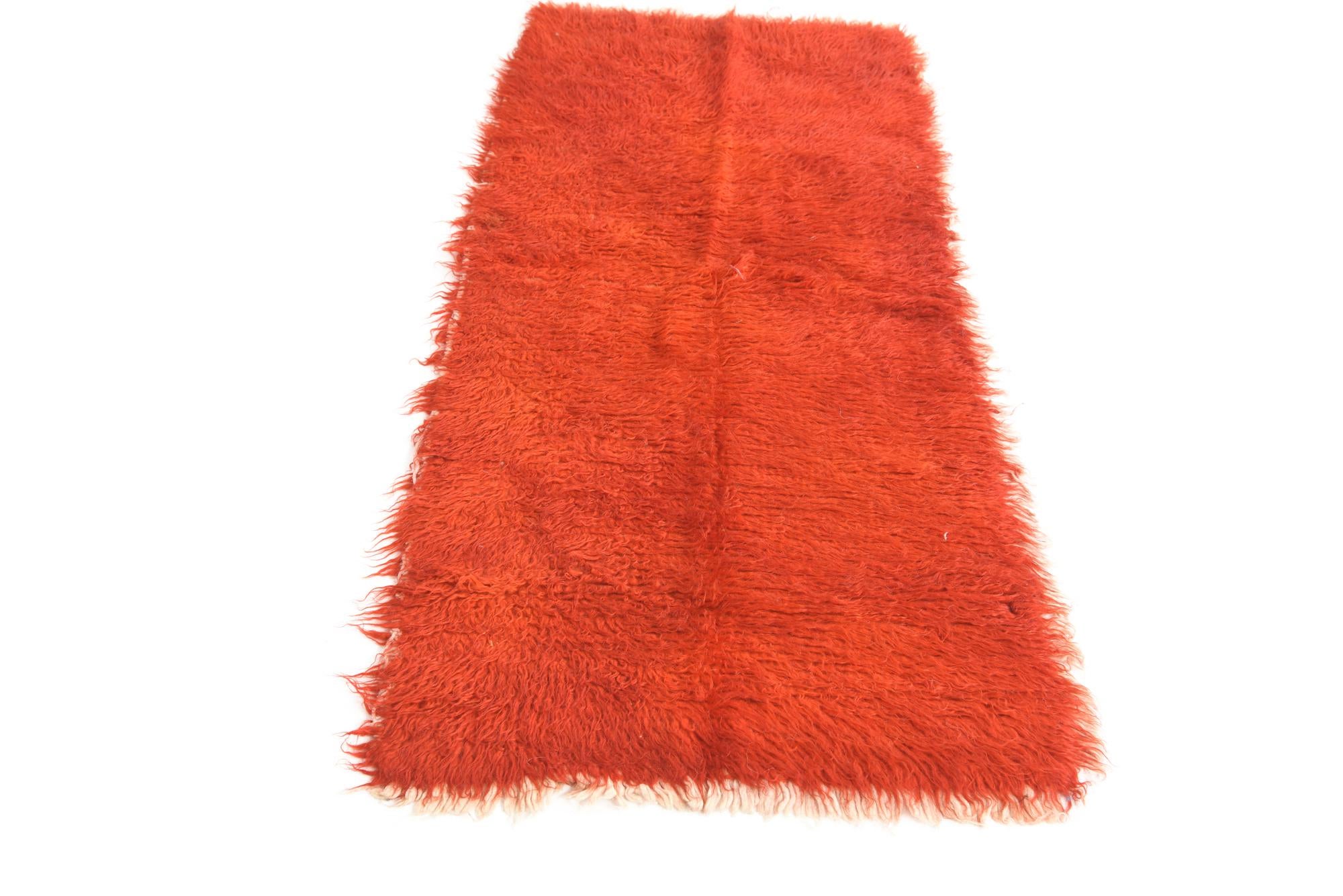 2' 1 x 4' 7 Hand Knotted Moroccan Wool Runner Rug