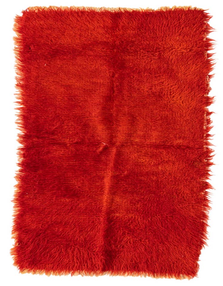 Detail image of 2' 1 x 4' 7 Hand Knotted Moroccan Wool Runner Rug