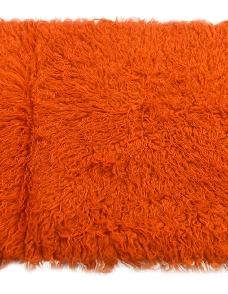 Detail image of 2' 2 x 4' 7  Hand Knotted Moroccan Wool Runner Rug