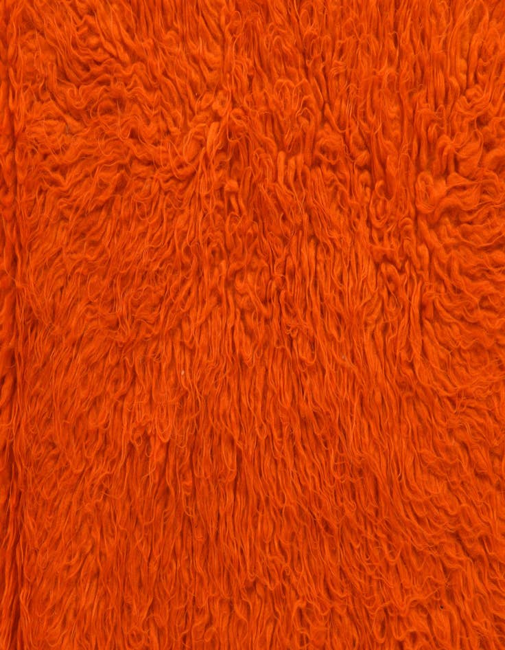 Detail image of 2' 2 x 4' 7  Hand Knotted Moroccan Wool Runner Rug