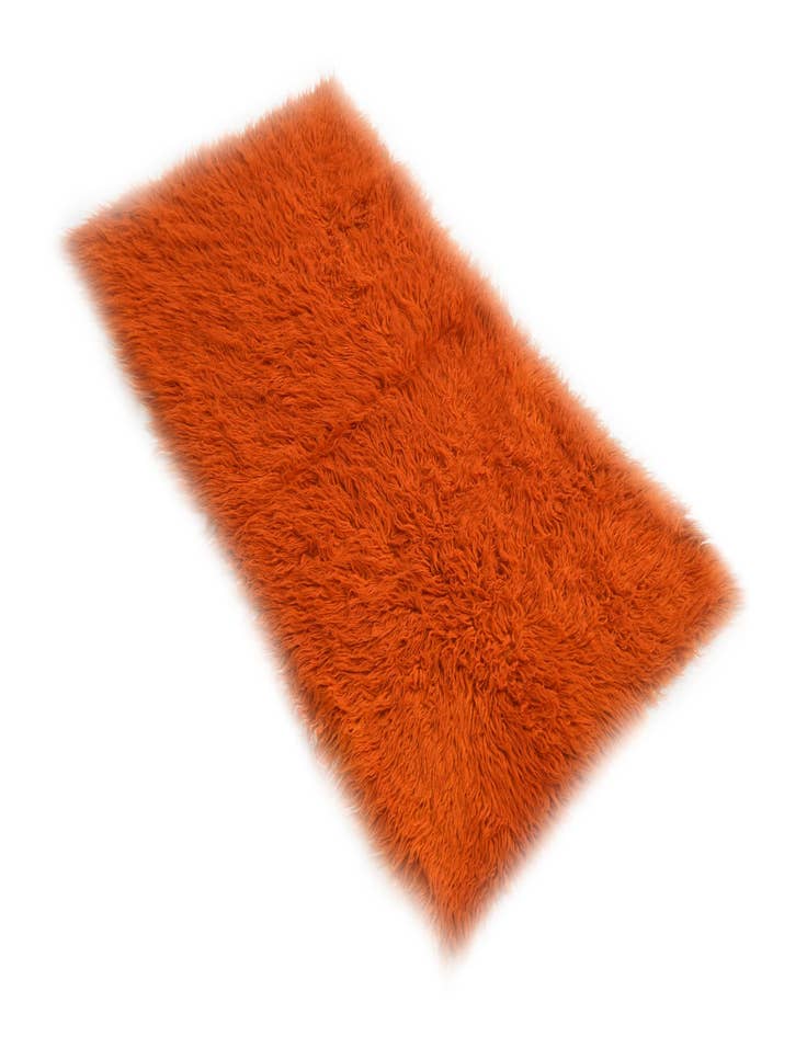 Detail image of 2' 4 x 4' 5  Hand Knotted Moroccan Wool Runner Rug