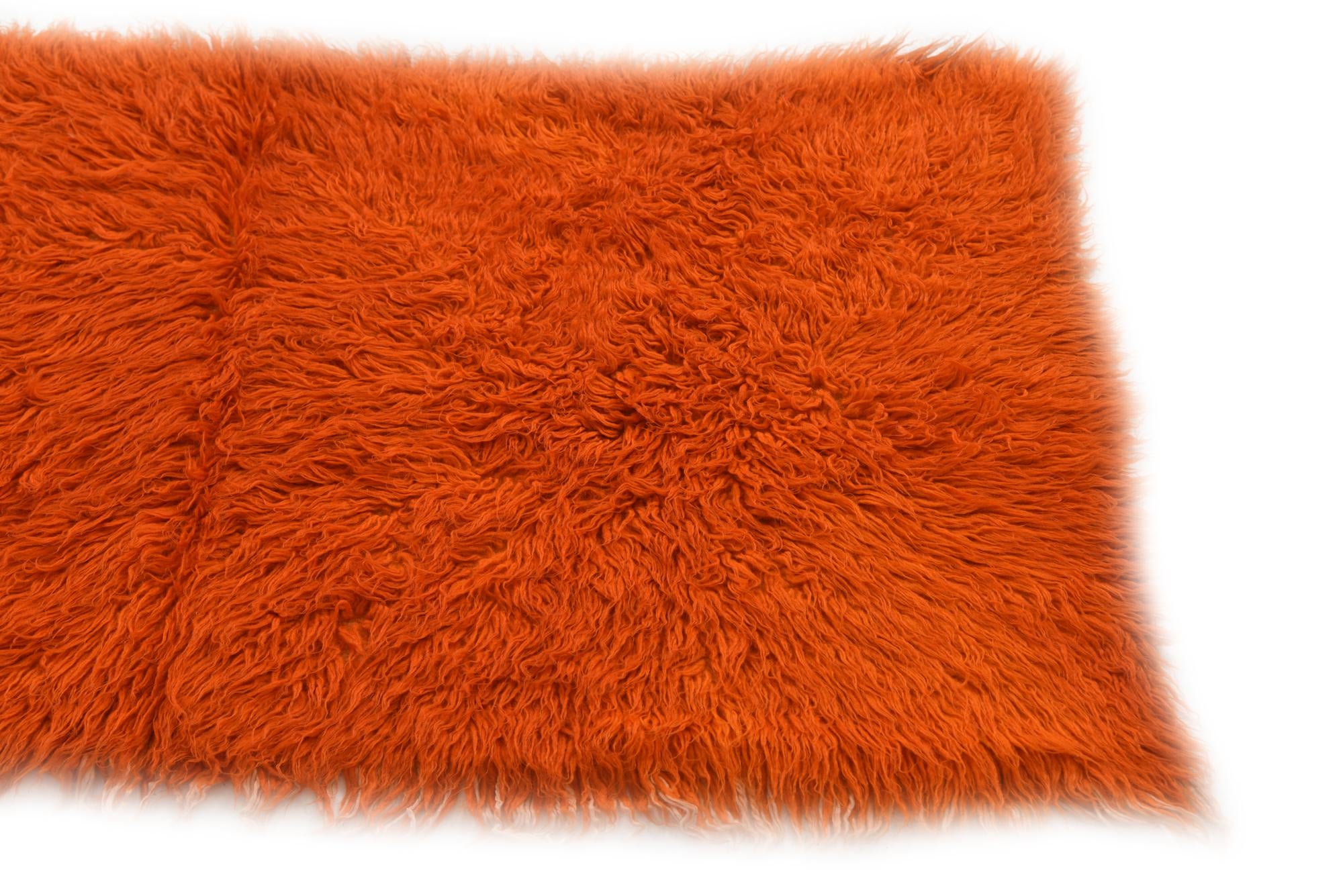 2' 4 x 4' 5 Hand Knotted Moroccan Wool Runner Rug