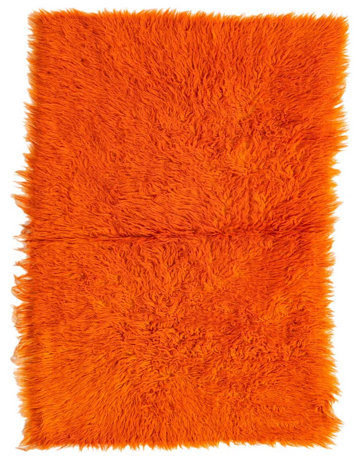 Detail image of 2' 4 x 4' 5 Hand Knotted Moroccan Wool Runner Rug