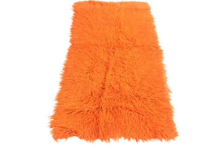 2' 2 x 4' 7 Hand Knotted Moroccan Wool Runner Rug