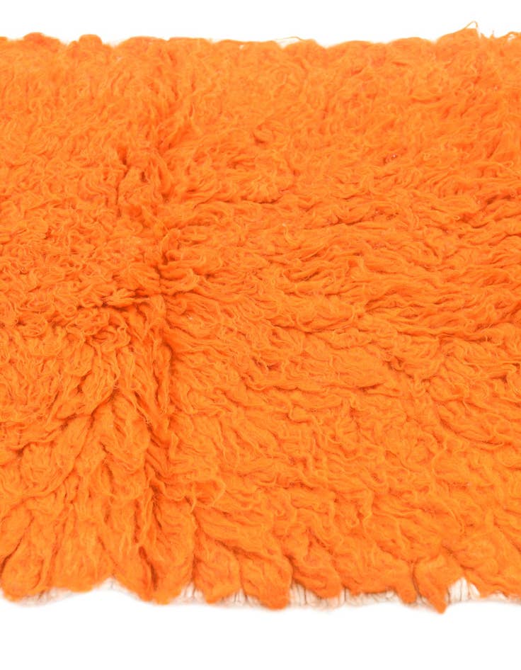 Detail image of 2' 4 x 4' 4  Hand Knotted Moroccan Wool Runner Rug