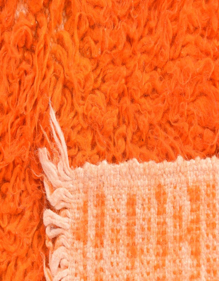 Detail image of 2' 1 x 4'  Hand Knotted Moroccan Wool Runner Rug