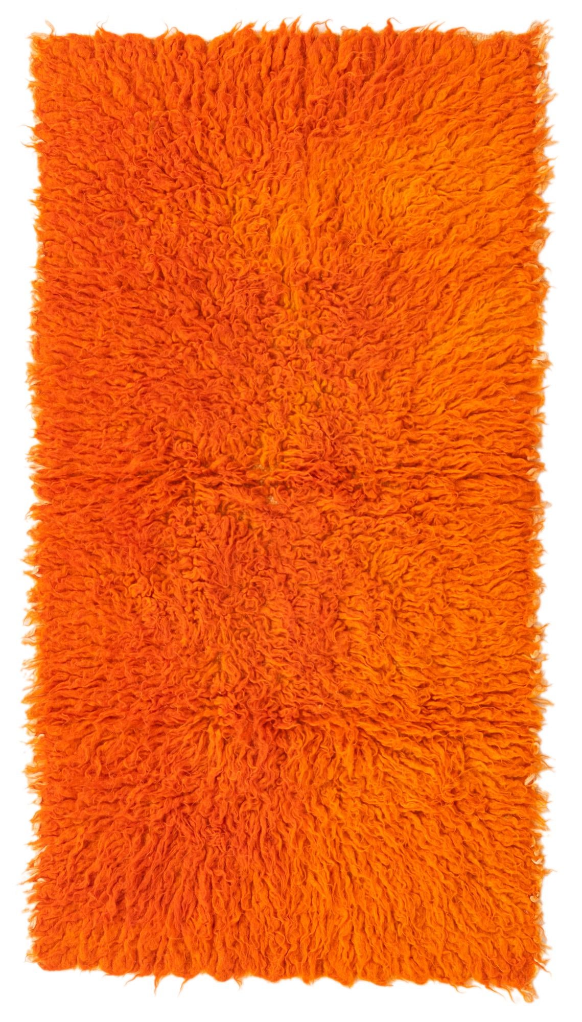2' 1 x 4' Hand Knotted Moroccan Wool Runner Rug
