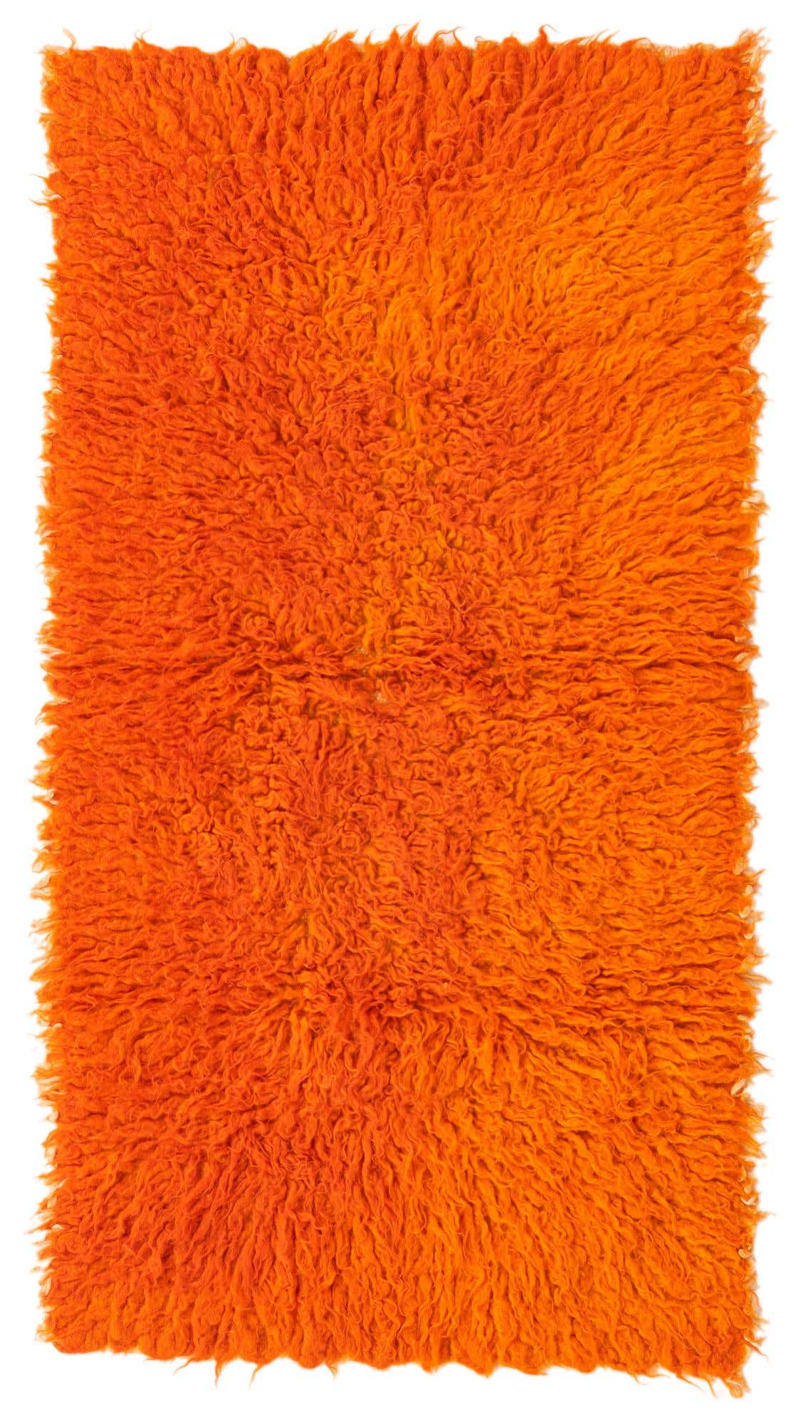 2' 1 x 4' Hand Knotted Moroccan Wool Runner Rug