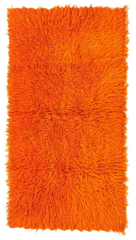 2' 1 x 4' Hand Knotted Moroccan Wool Runner Rug