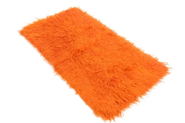 Detail image of 2' 4 x 4' 4 Hand Knotted Moroccan Wool Runner Rug