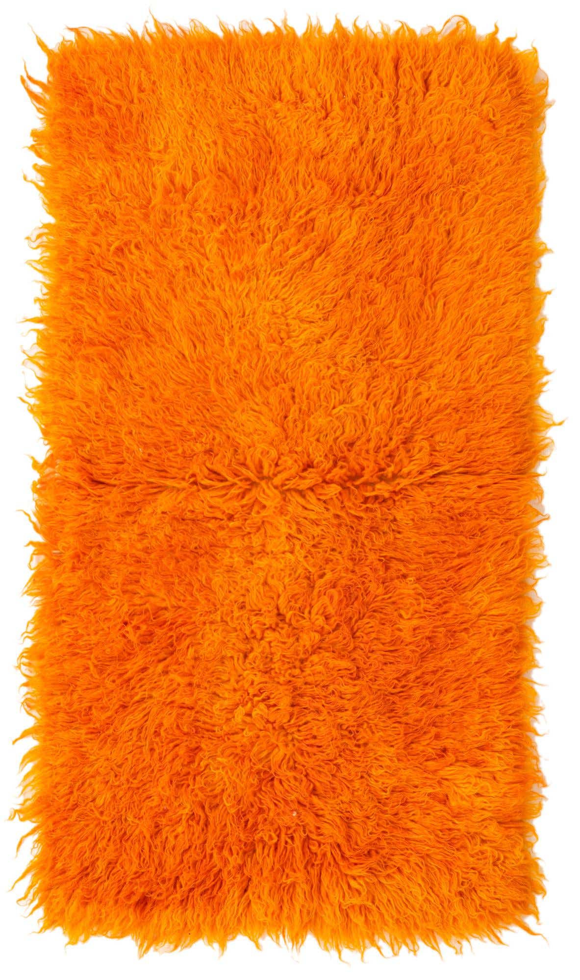 2' 4 x 4' 4 Hand Knotted Moroccan Wool Runner Rug
