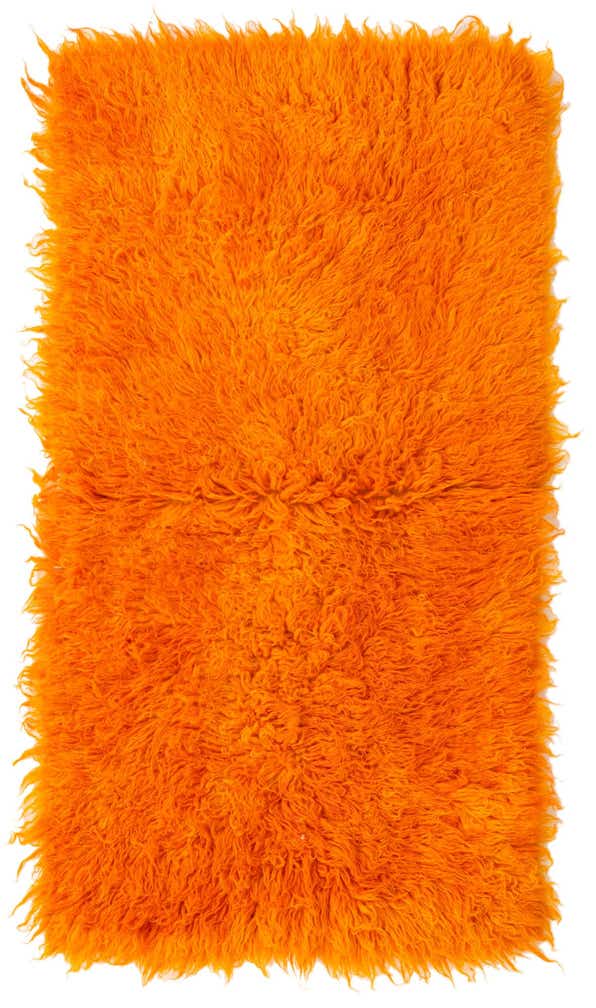 2' 4 x 4' 4 Hand Knotted Moroccan Wool Runner Rug