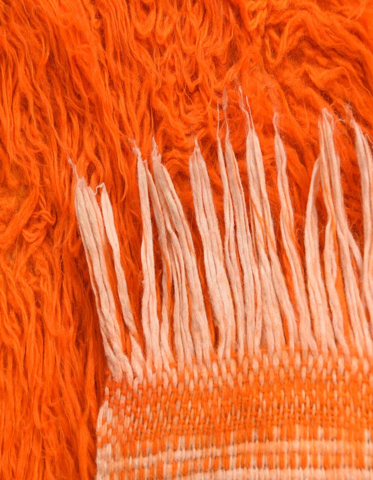 Detail image of 2' 3 x 4' 6  Hand Knotted Moroccan Wool Runner Rug