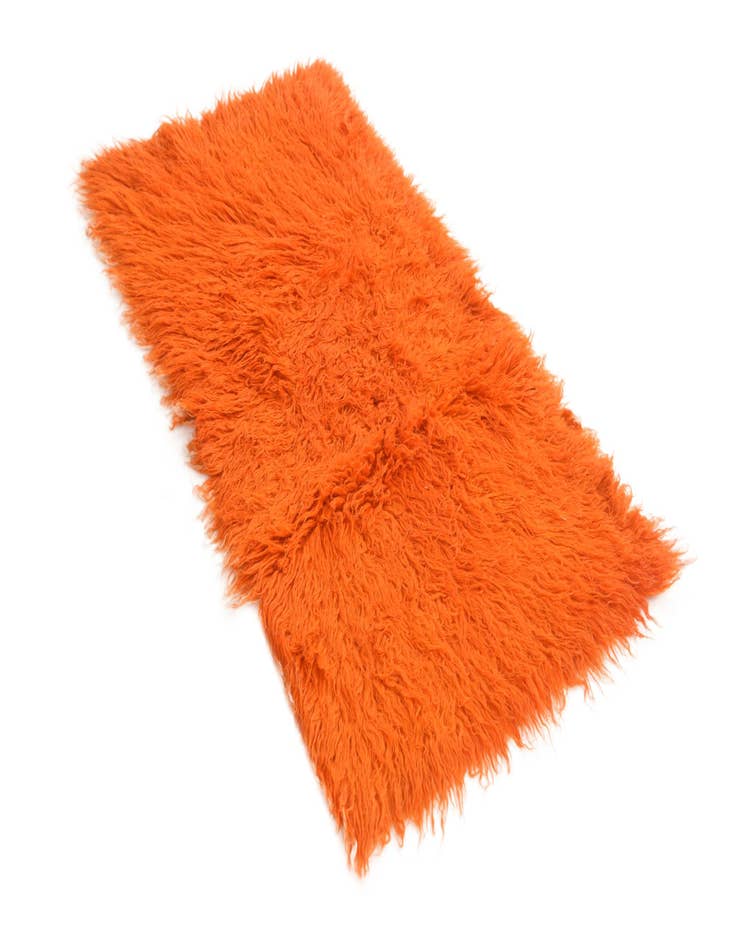 Detail image of 2' 8 x 5'  Hand Knotted Moroccan Wool Runner Rug