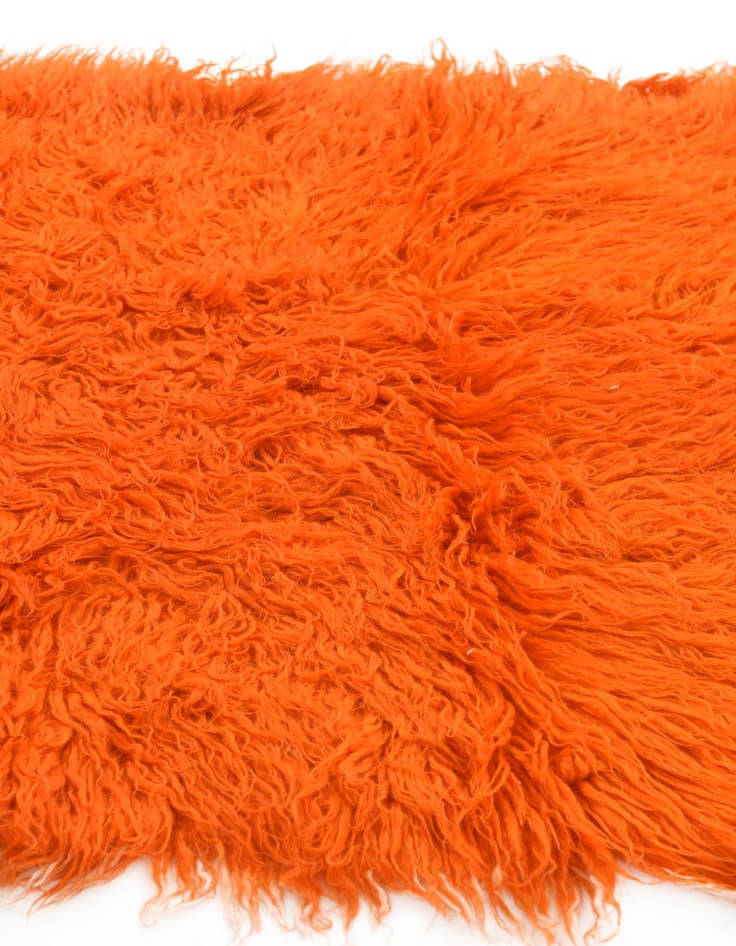 Detail image of 2' 8 x 5'  Hand Knotted Moroccan Wool Runner Rug