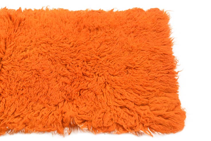 Detail image of 2' 3 x 4' 8 Hand Knotted Moroccan Wool Runner Rug