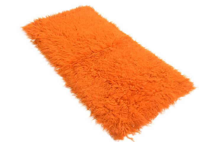 2' 4 x 4' 7 Hand Knotted Moroccan Wool Runner Rug