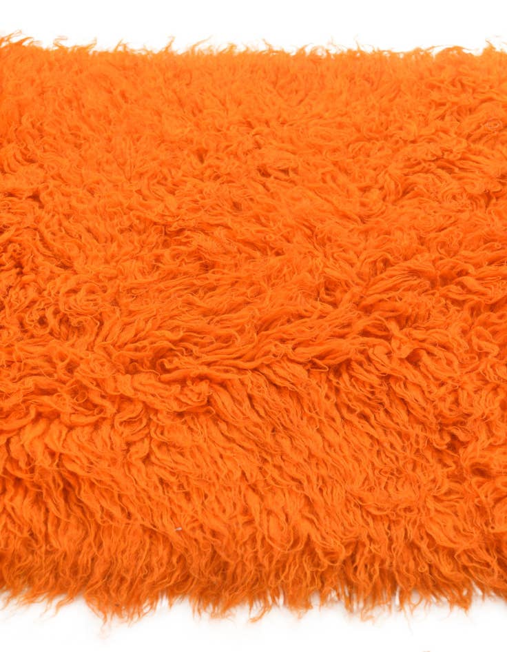 Detail image of 2' 4 x 4' 7 Hand Knotted Moroccan Wool Runner Rug