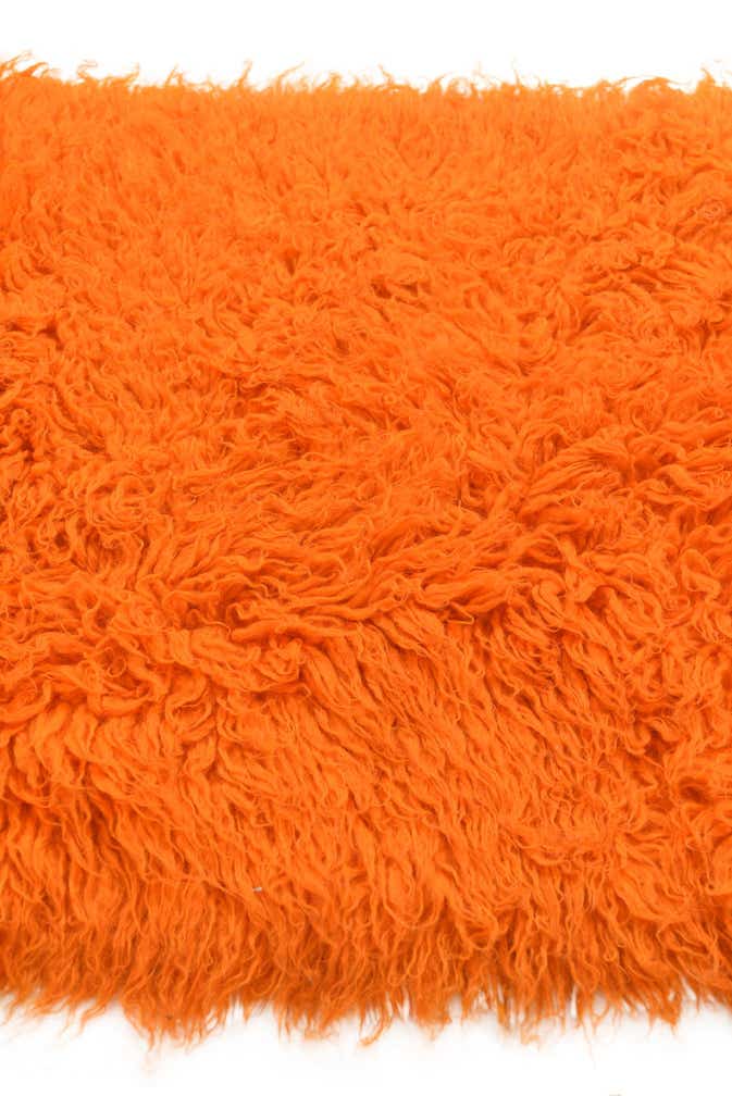 2' 4 x 4' 7 Hand Knotted Moroccan Wool Runner Rug