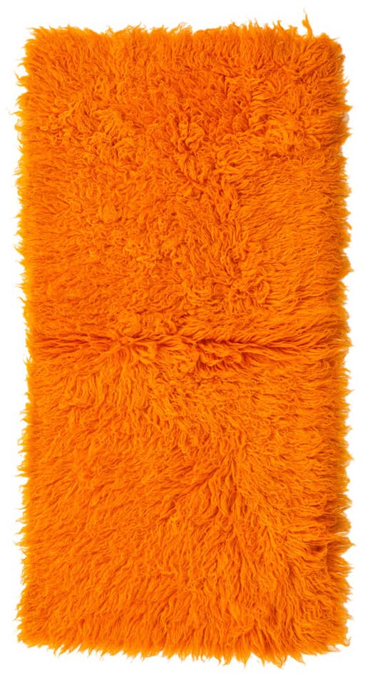 Detail image of 2' 4 x 4' 7 Hand Knotted Moroccan Wool Runner Rug