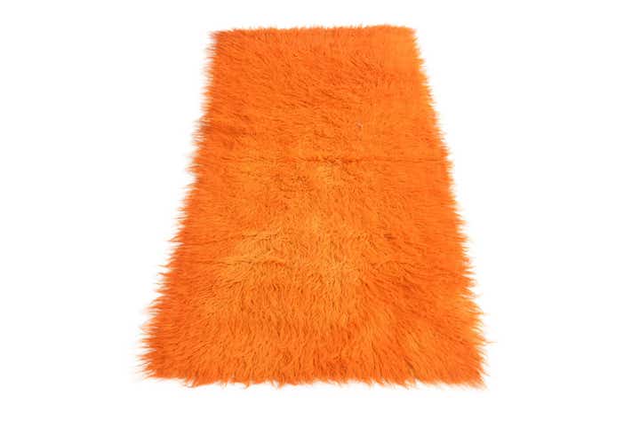 2' 4 x 4' 7 Hand Knotted Moroccan Wool Runner Rug