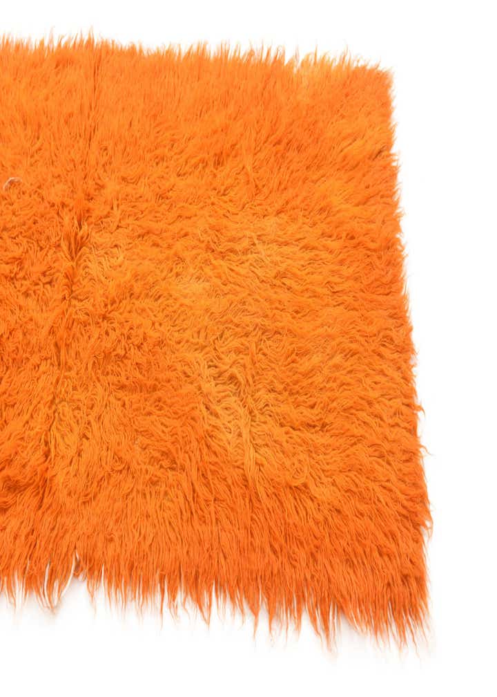 2' 4 x 4' 7 Hand Knotted Moroccan Wool Runner Rug