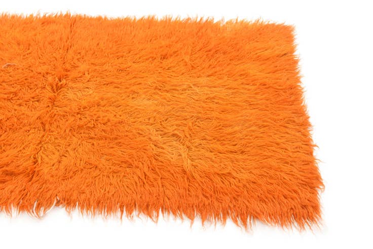 Detail image of 2' 4 x 4' 7 Hand Knotted Moroccan Wool Runner Rug