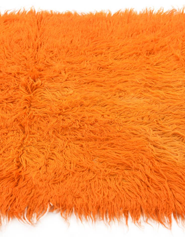 Detail image of 2' 4 x 4' 7 Hand Knotted Moroccan Wool Runner Rug