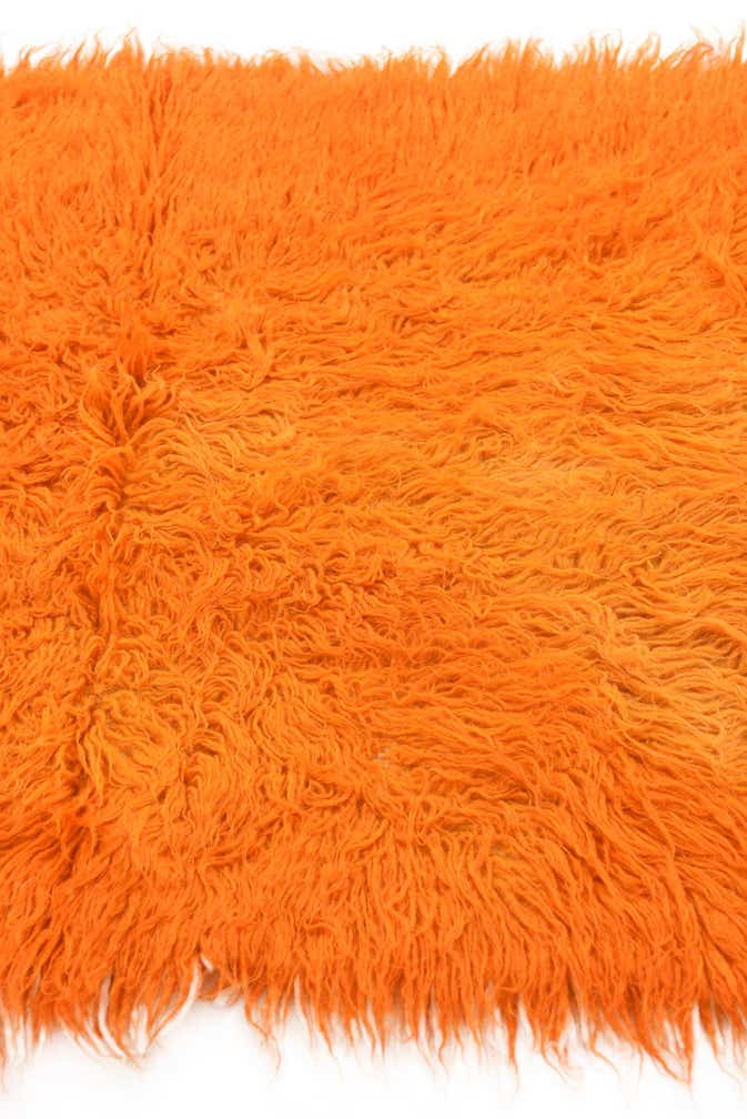 2' 4 x 4' 7 Hand Knotted Moroccan Wool Runner Rug