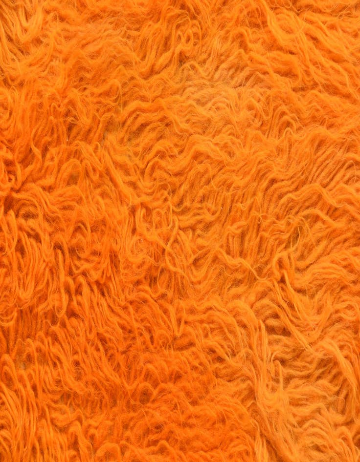 Detail image of 2' 4 x 4' 7  Hand Knotted Moroccan Wool Runner Rug