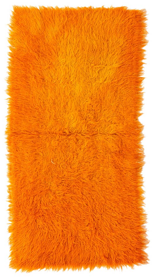 Detail image of 2' 4 x 4' 7 Hand Knotted Moroccan Wool Runner Rug