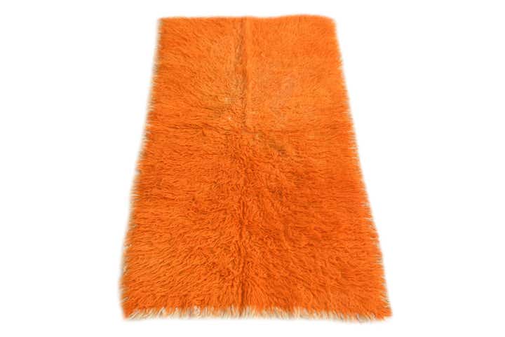 2' 2 x 4' 6 Hand Knotted Moroccan Wool Runner Rug