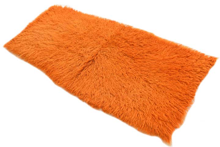 2' 2 x 4' 8 Hand Knotted Moroccan Wool Runner Rug