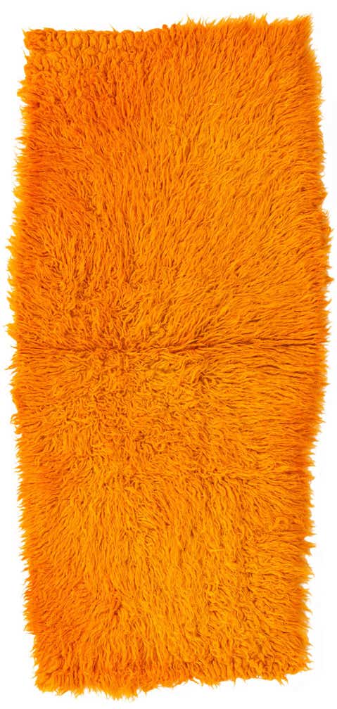 2' 2 x 4' 8 Hand Knotted Moroccan Wool Runner Rug