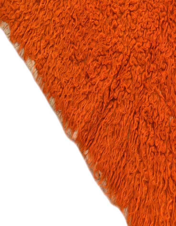 Detail image of 2' 3 x 4' 2  Hand Knotted Moroccan Wool Runner Rug