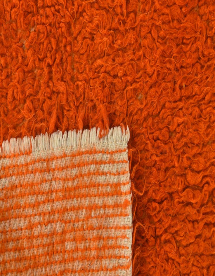 Detail image of 2' 3 x 4' 2  Hand Knotted Moroccan Wool Runner Rug