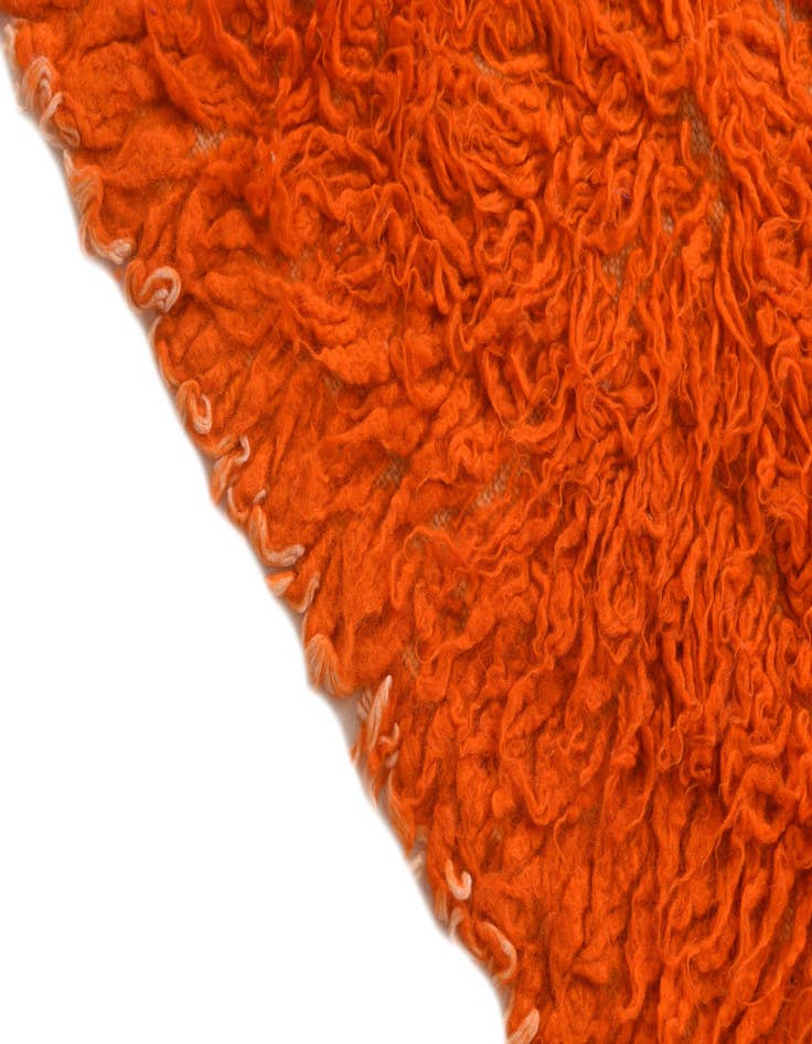 Detail image of 2' 3 x 4' 4  Hand Knotted Moroccan Wool Runner Rug