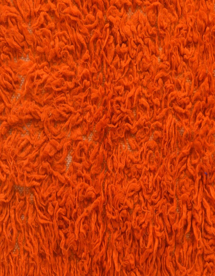 Detail image of 2' 3 x 4' 4  Hand Knotted Moroccan Wool Runner Rug