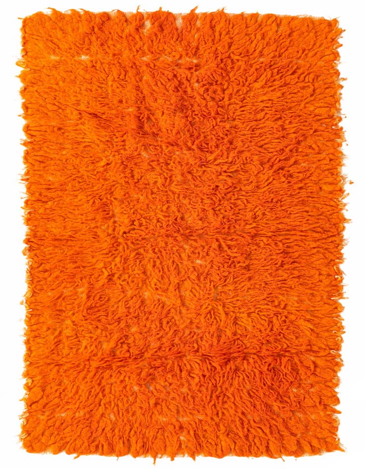 Detail image of 2' 3 x 4' 4 Hand Knotted Moroccan Wool Runner Rug