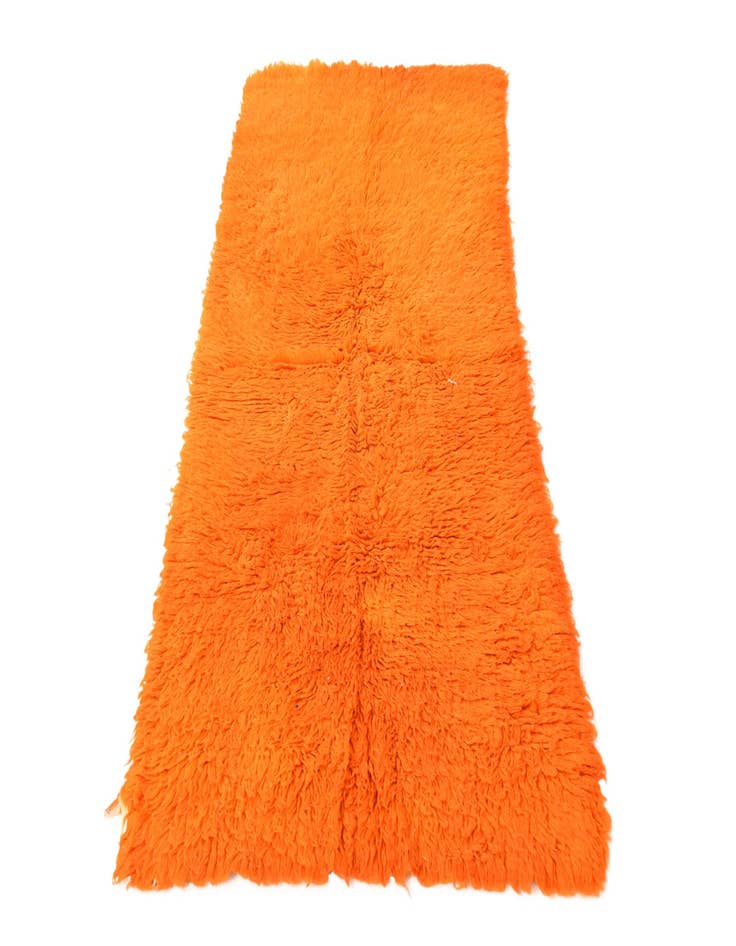 Detail image of 2' 10 x 6'  Hand Knotted Moroccan Wool Runner Rug