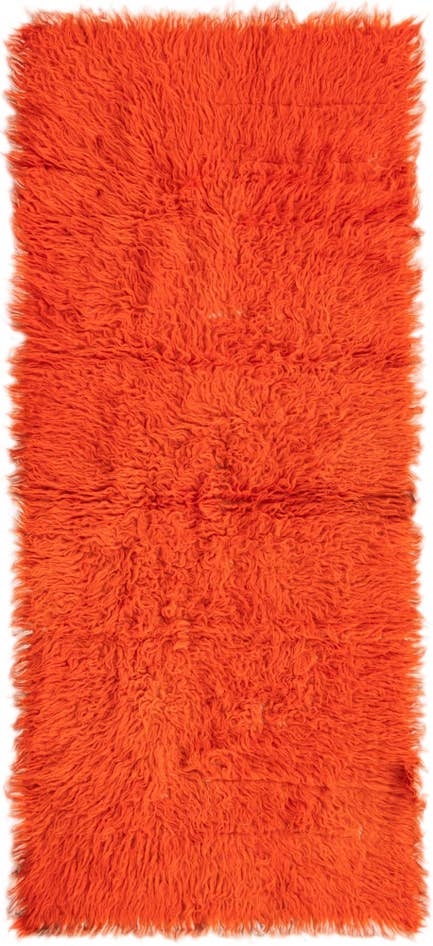 Detail image of 2' x 4' 6 Hand Knotted Moroccan Wool Runner Rug