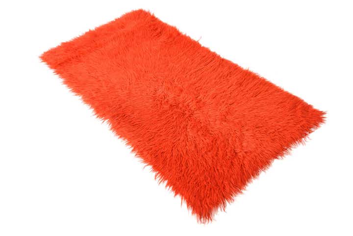 2' 4 x 4' 9 Hand Knotted Moroccan Wool Runner Rug