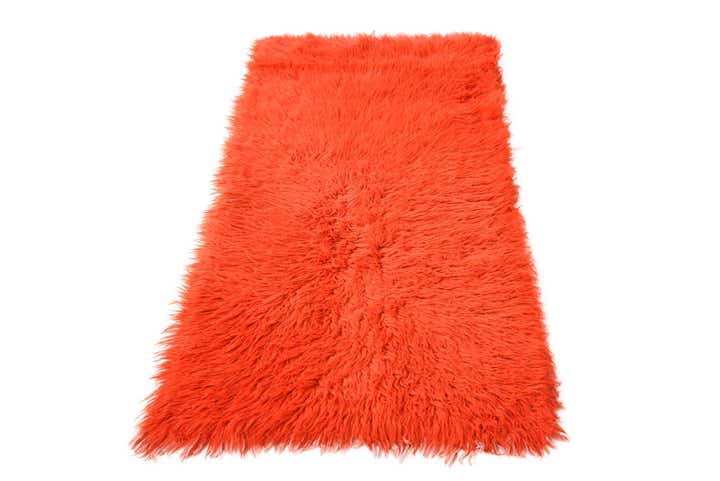 2' 4 x 4' 9 Hand Knotted Moroccan Wool Runner Rug