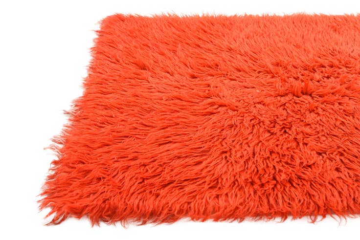 Detail image of 2' 4 x 4' 9 Hand Knotted Moroccan Wool Runner Rug